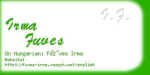 irma fuves business card